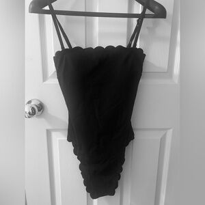 Victoria's Secret Black Scallop Swimwear